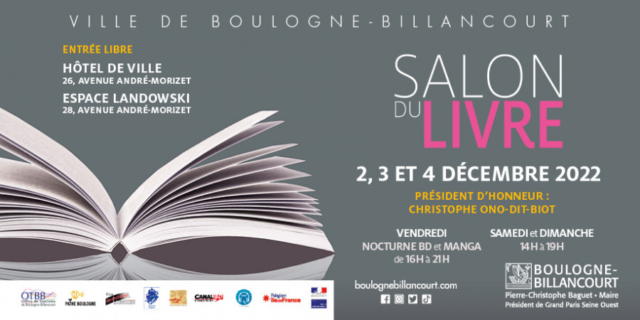 250 auteurs au salon du livre de Boulogne-Billancourt 