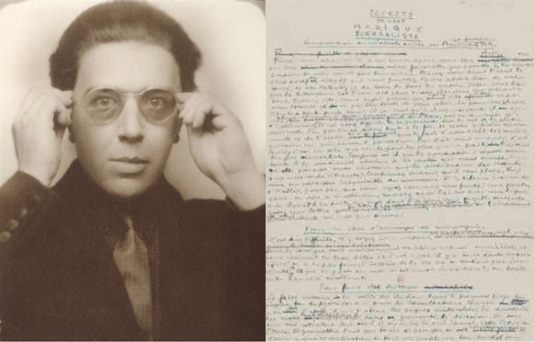 Surréalisme : l'intégralité des manuscrits d'André Breton sur Gallica
