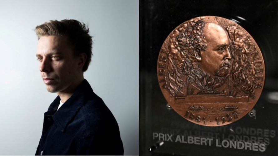 Victor Castanet reçoit le Prix Albert Londres du livre
