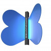 Un papillon bleu pour représenter les bibliothèques françaises