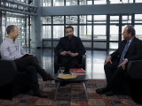 François Hollande et Mathieu Sapin inaugurent les rencontres de la Cité de la BD
