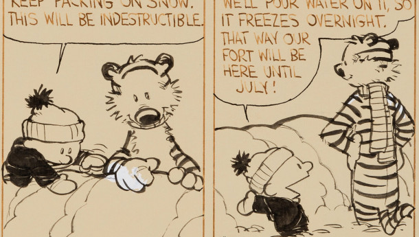 Calvin et Hobbes : un strip original de 1987 à s'offrir pour la rentrée