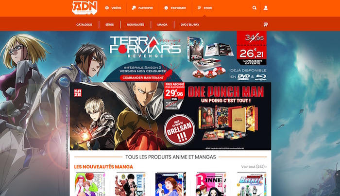 Anime Digital Network ouvre sa boutique dédié à l'univers de la japanimation