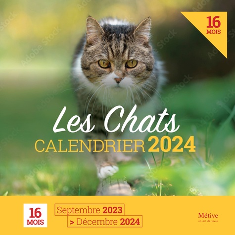 Frigobloc Hebdomadaire 2024 Chats (de sept. 2023 à déc. 2024) - . -  Librairie L'Armitière