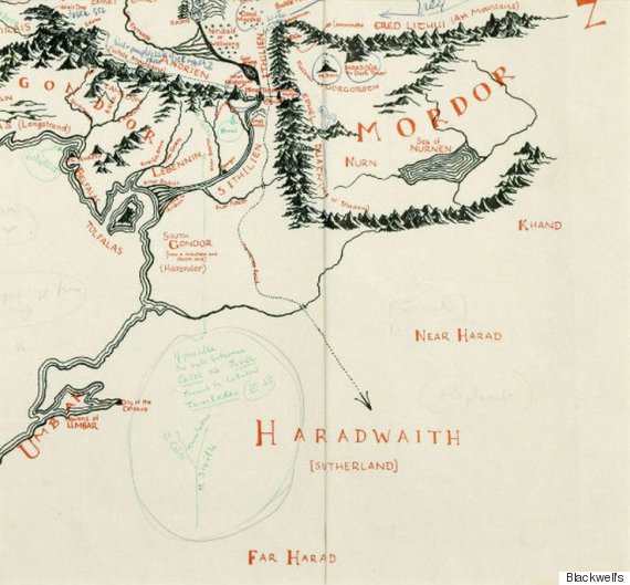 Visiter La Terre Du Milieu Une Carte Annotee Par Tolkien