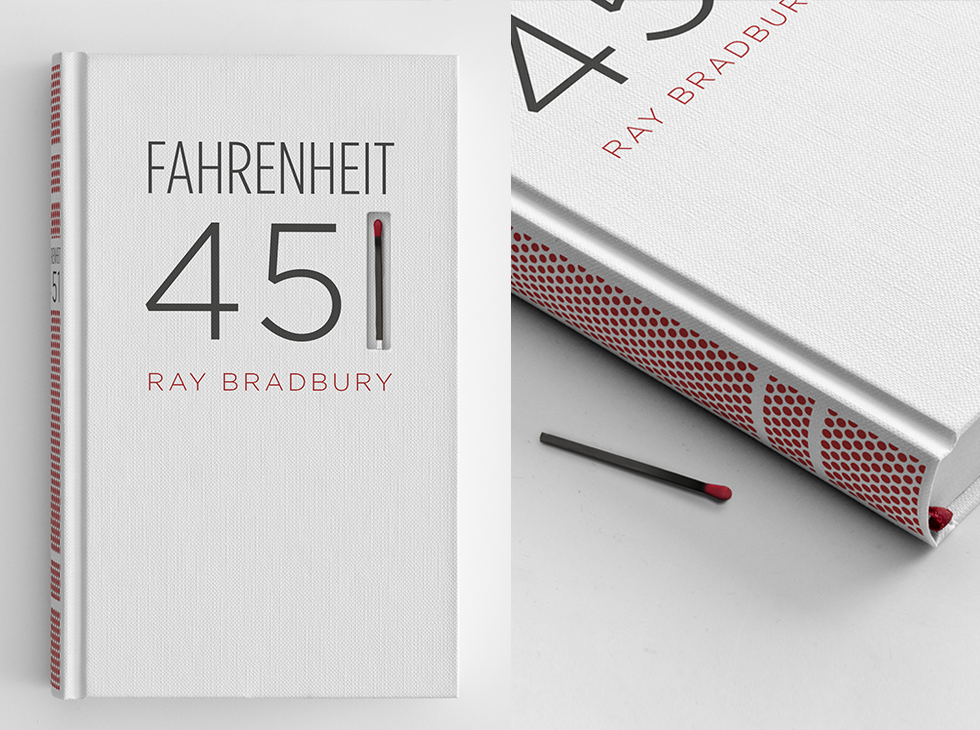 Une édition unique de Fahrenheit 451 avec allumette et grattoir