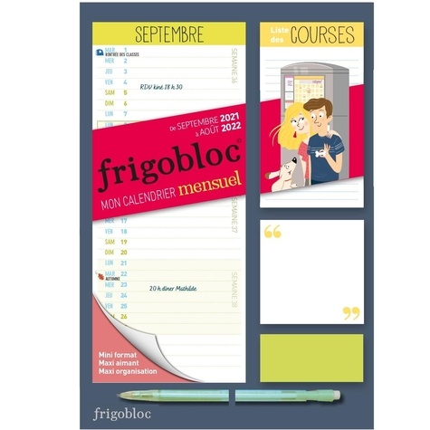 Frigobloc, le calendrier hebdo maxi-aimanté pour se simplifier la vie !  (édition 2023)