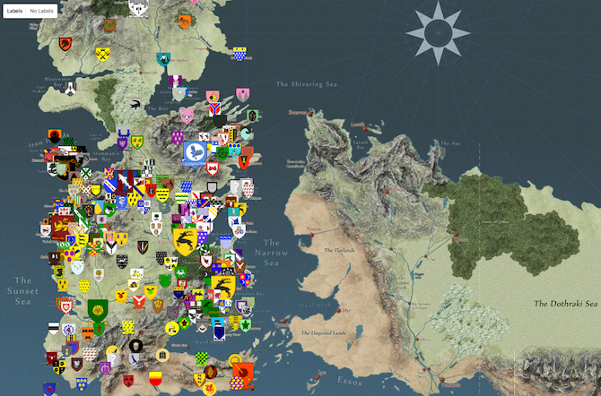 carte interactive game of thrones
