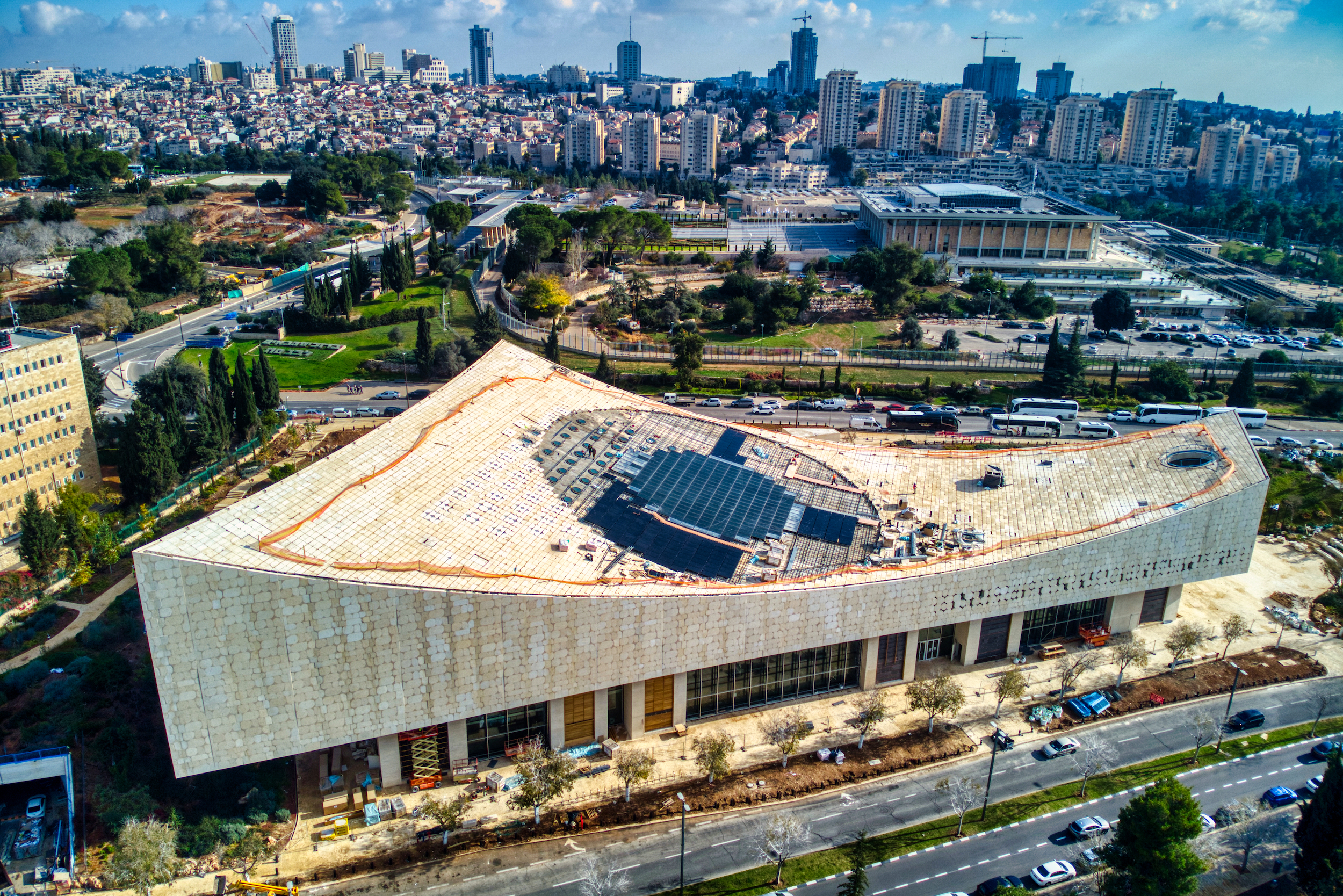 Le nouveau bâtiment de la Bibliothèque nationale d'Israël, janvier 2023. Hagai Agmon-Snir (CC BY-SA 4.0).