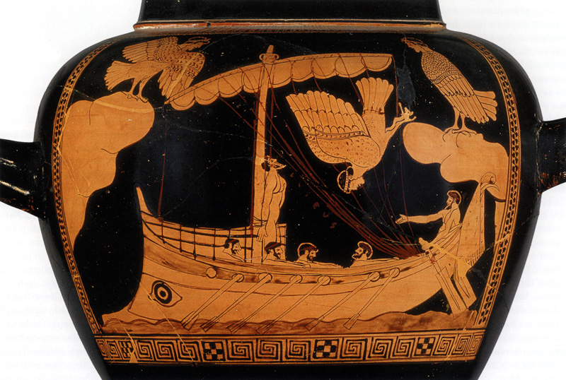 Ulysse et les Sirènes Stamnos attique à figures rouges – v.480-470 av. J.-C.  Londres - British Museum