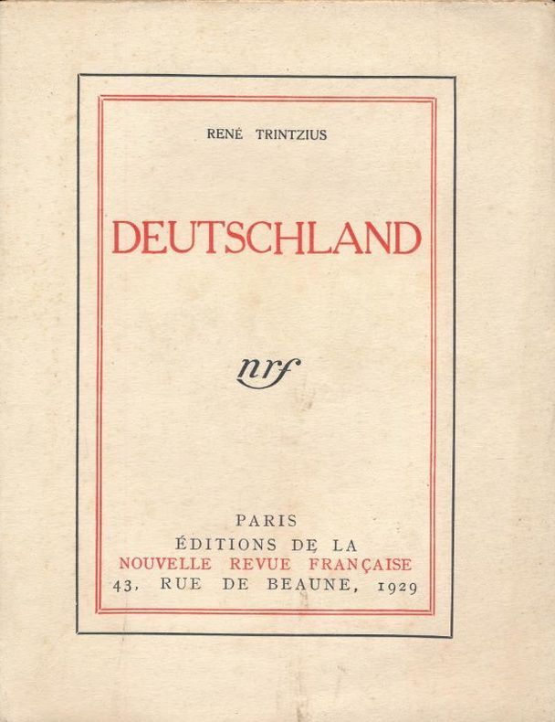 Les Ensablés – Deutschland von René Trintzius (1898-1953)