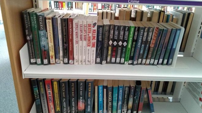 Cauchemar à la bibliothèque : tous les livres rangés selon leur taille