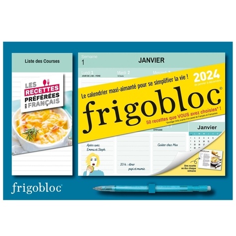 Mini frigobloc hebdomadaire. Les recettes préférées des français, Edition  2024 - Play Bac