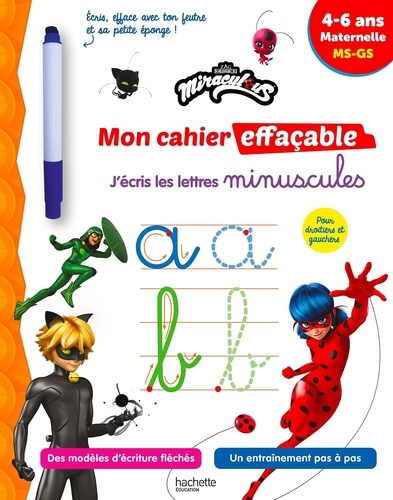 Mon cahier d'écriture pour enfants de 4 à 6 ans: Alphabet – chiffre |  Apprendre à écrire les lettres majuscules et minuscules scripts |Maternelle