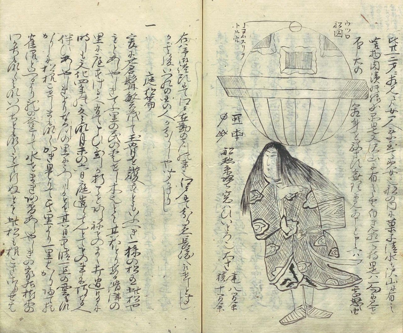 Notes de Ōshuku (Ōshuku zakki), de Komai Norimura. Bibliothèque nationale de la Diète.
